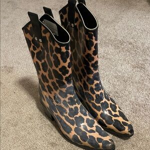 Leopard Print Women's Boots
